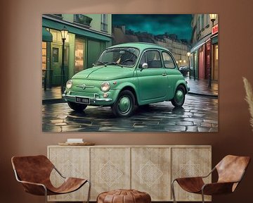 Fiat 500 - Toute en vert