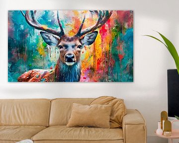 Kunst kleuren in kunst van Mustafa Kurnaz