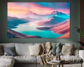 Landschap met bergen