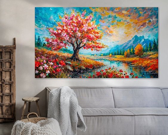 Example of the artwork in a room