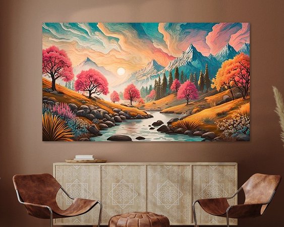 Example of the artwork in a room