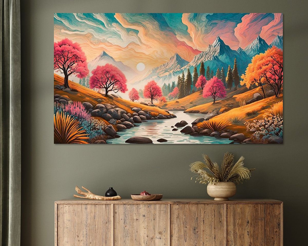 Example of the artwork in a room