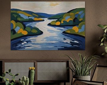 Rivière Henri Matisse sur De Muurdecoratie