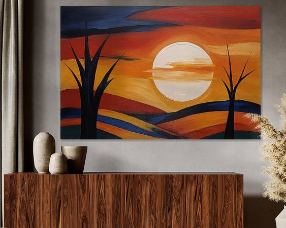 Example of the artwork in a room