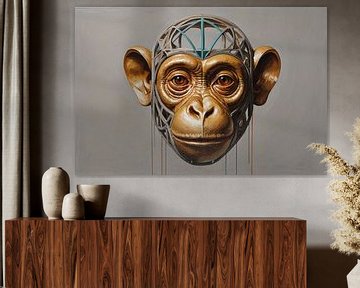 Surrealistische aap van De Muurdecoratie