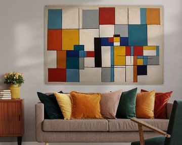 Colourful subjects abstract art by De Muurdecoratie