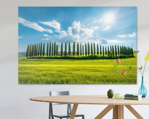 Example of the artwork in a room