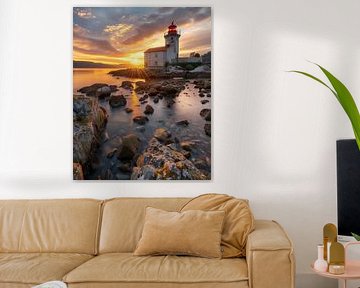 Crépuscule à la porte de la mer