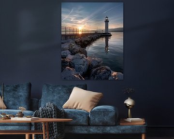 Mer, ciel, lumière et tour