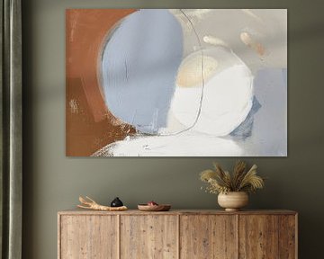 Modern en abstract met een gouden accent van Japandi Art Studio