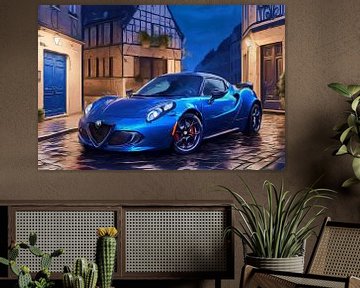 Beauty in blue - the Alfa Romeo 4C by DeVerviers