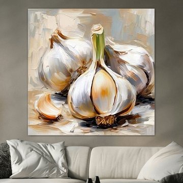 Knoblauch-Stillleben