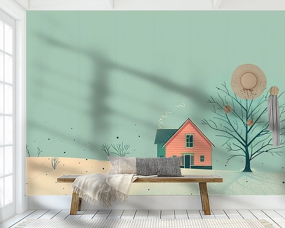 Example of the artwork in a room