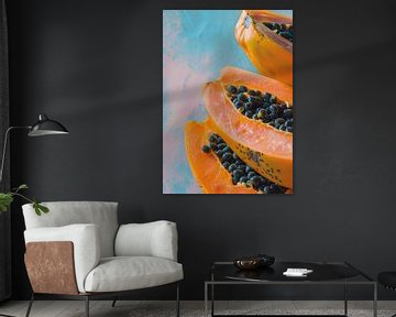 Sunlit Papayas van Liv Jongman