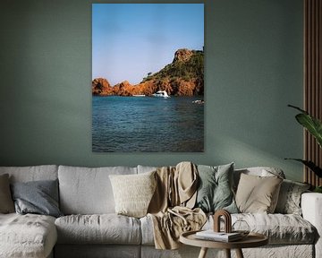 Strand mit Booten in Südfrankreich von Mélissa Lafarque