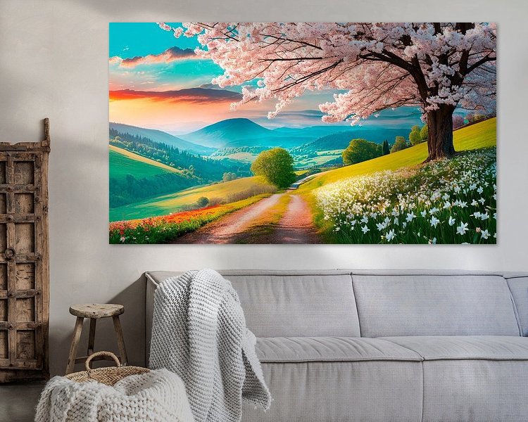 Example of the artwork in a room