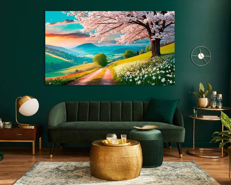 Example of the artwork in a room