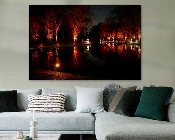 Kasteel de Haar tijdens de Lumineuze nachten van Jos van den berg