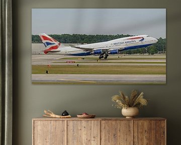 Take-off British Airways Boeing 747-400. by Jaap van den Berg