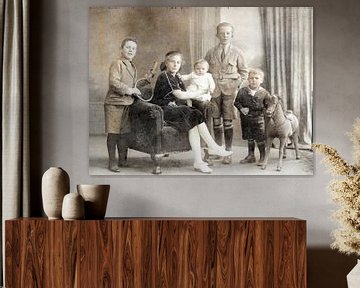 Familie portret van Hans Heemsbergen