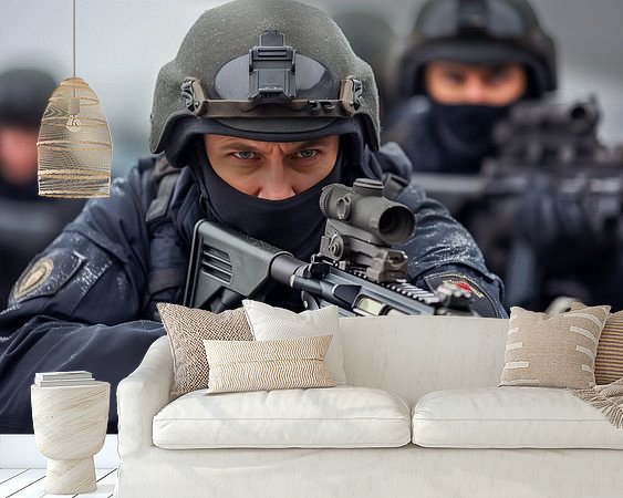 Example of the artwork in a room