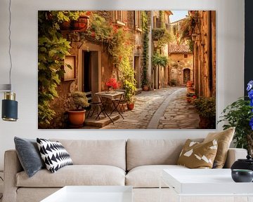 Italien Toskana Mediterrane Gasse-Kunst Design von Animaflora PicsStock