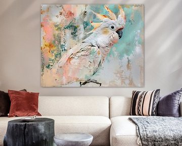 Painting Parrot Abstract by Art Whims