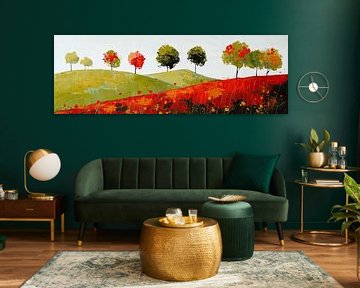 Abstrakte bunte Landschaft | Kühne Natur Essenz von Kunst Laune