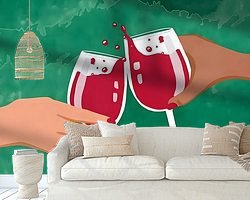 Example of the artwork in a room