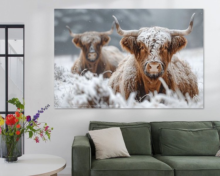 Example of the artwork in a room