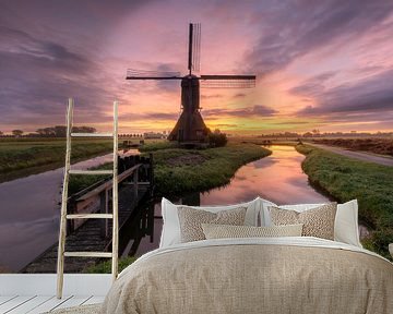 Before sunrise mill van Jan Koppelaar