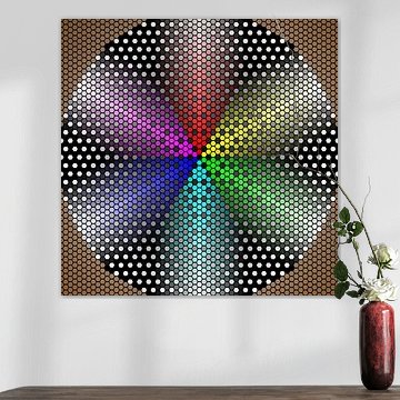 Colored Hexagons by Henk Schellekens