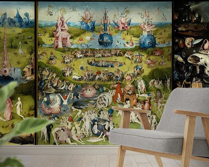 Beispiel fototapete: Der Garten der Lüste (Hieronymus Bosch - Triptychon)