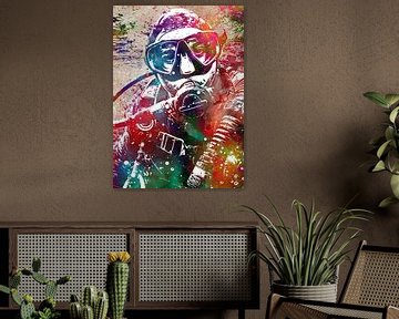 Scuba diver sport art #diver by JBJart Justyna Jaszke