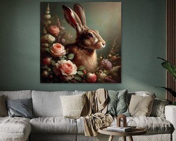 Klassisches Porträt eines Kaninchens