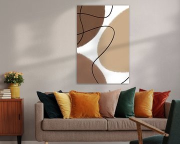 Brown abstract shapes by Studio Miloa