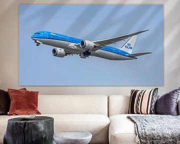 KLM Boeing 787-9 Dreamliner passagiersvliegtuig. van Jaap van den Berg