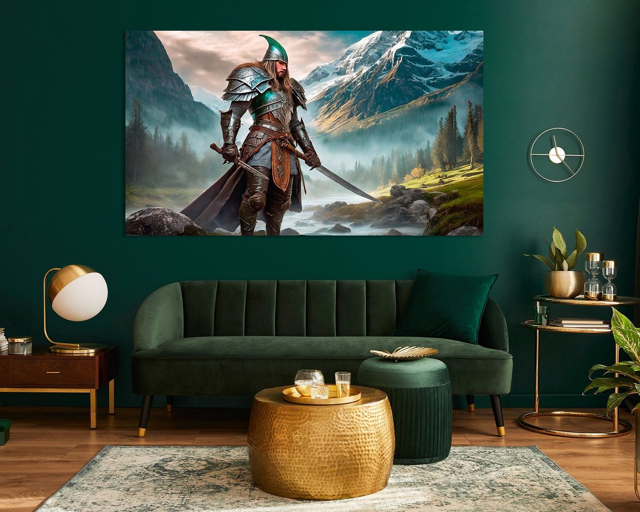 Example of the artwork in a room