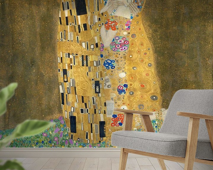 Sfeerimpressie behang: De Kus van Gustav Klimt