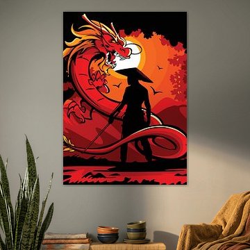 Samouraï face au dragon