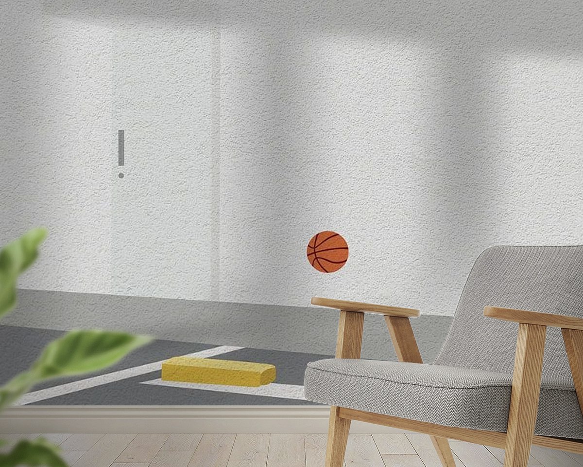 Example of the artwork in a room
