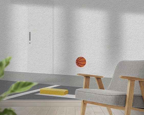 Example of the artwork in a room