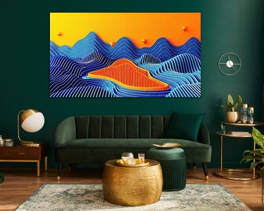 Example of the artwork in a room