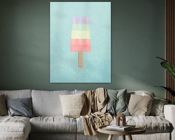 Pastel regenboog ijslolly Zomer van RickyAP