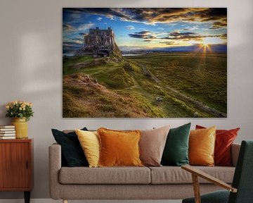 Kasteel van Lindisfarne op Holy Island van insideportugal