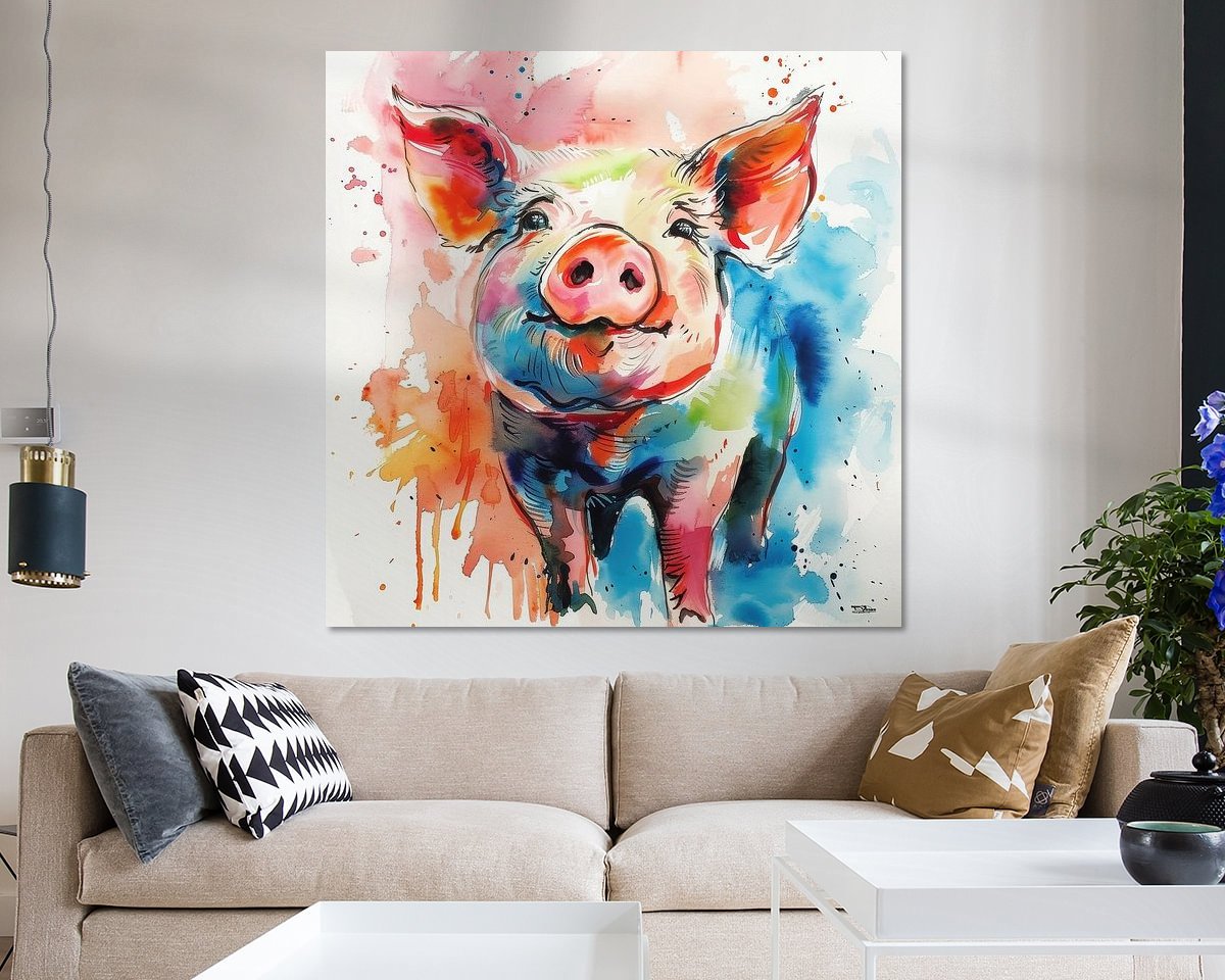 Example of the artwork in a room