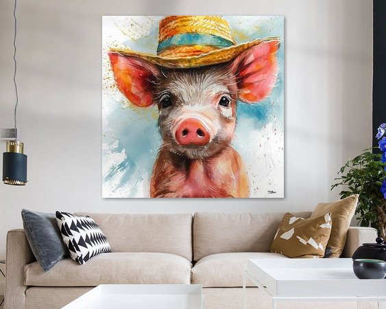 Example of the artwork in a room