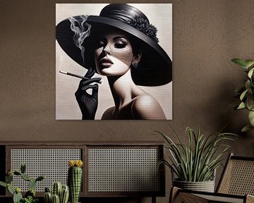 Lady With Hat III van Art Studio RNLD