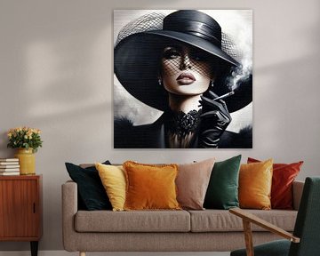Lady With Hat V van Art Studio RNLD