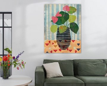 Fröhliche Illustration einer Pflanze in einem Topf von Studio Allee